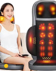 Siyaco Full Body Shiatsu Massage Chair – 3D Kneading Massage Cushion with Red Light Therapy & Heat, Back Pain Relief Seat for Home, Office Chair & Car Seat