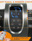 Siyaco Foot Massage Machine w/ Heat | 5-in-1 Reflexology System- Kneading Rolling Shiatsu Scraping for Calf-Leg