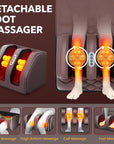 Siyaco Full Body Massage Mattress – Foldable Vibrating Heating Massage Cushion Mattress - Full Body Massager for Head, Neck, Waist, Legs, and Back Muscle Relaxation