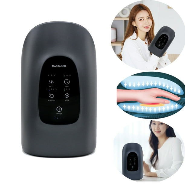 Smart Heated Hand Massager – 2025 Wireless Finger & Joint Therapy with Heat & Compression for Pain Relief & Relaxation