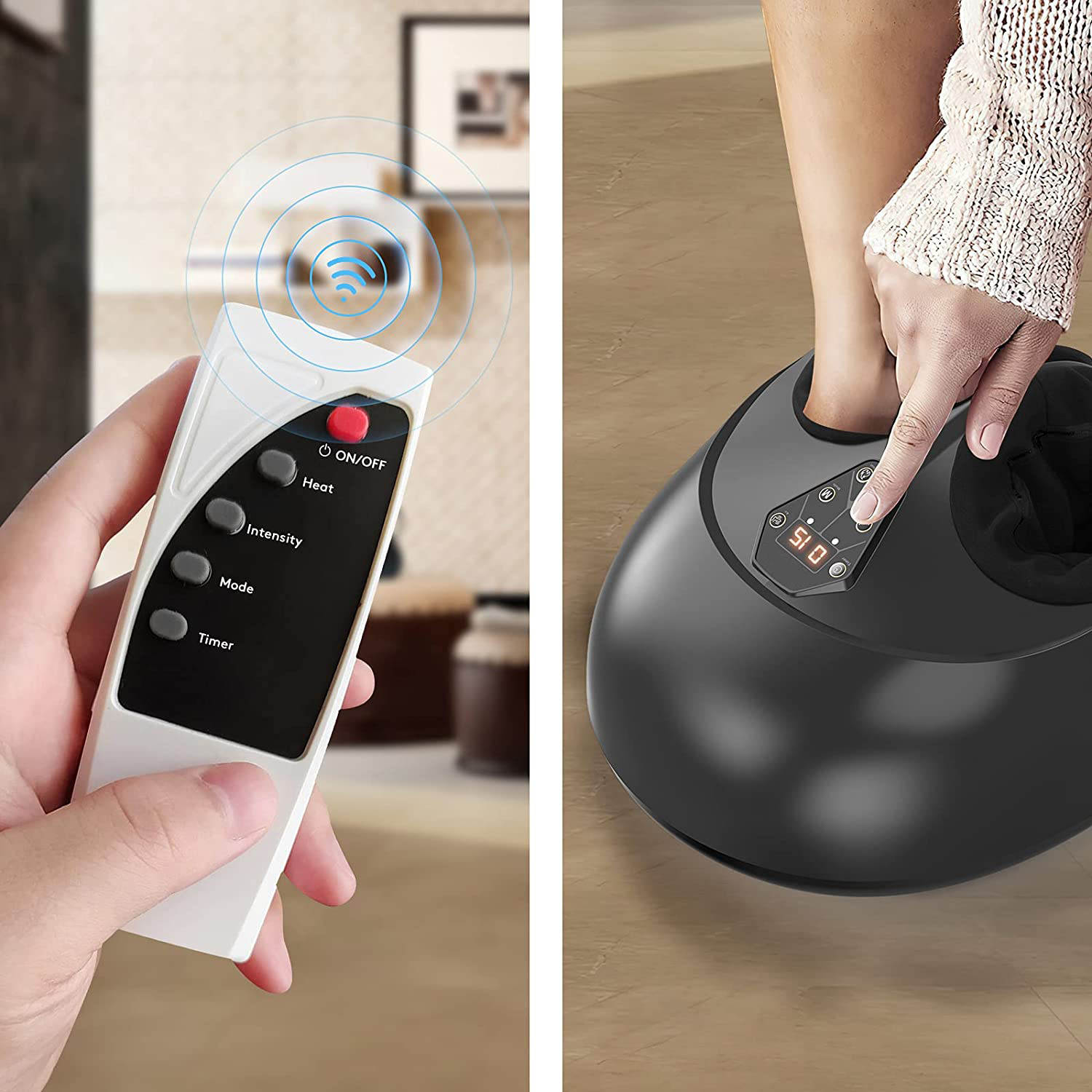 Discover the SIYACO Shiatsu Foot Massager with Heating Function and Wireless Remote