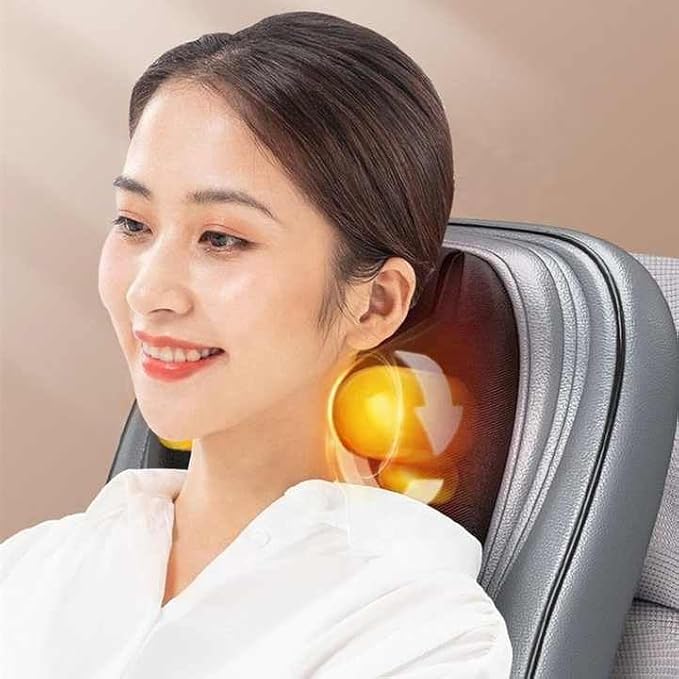 SIYACO Full Body Shiatsu Massage Chair – 3D Kneading Massage Cushion with Red Light Therapy &amp; Heat, Back Pain Relief Seat for Home, Office Chair &amp; Car Seat