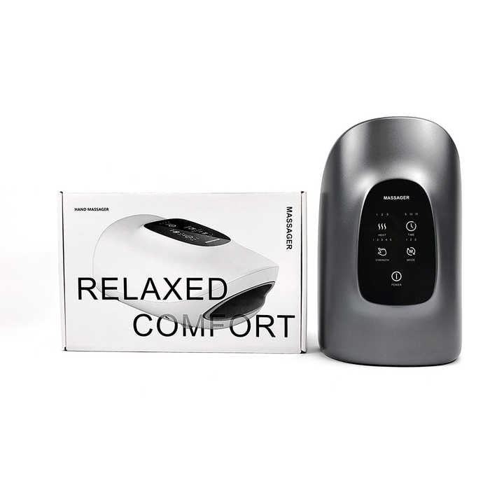 Smart Heated Hand Massager – 2025 Wireless Finger & Joint Therapy with Heat & Compression for Pain Relief & Relaxation