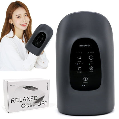 Smart Heated Hand Massager – 2025 Wireless Finger & Joint Therapy with Heat & Compression for Pain Relief & Relaxation